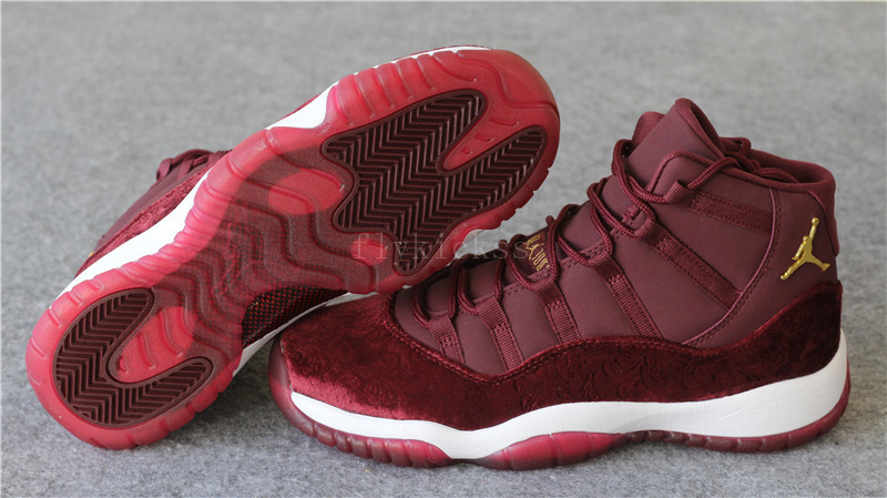 Authentic Air Jordan 11 Velvet Night Maroon High